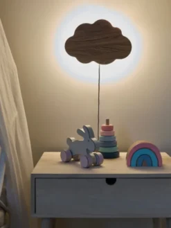 Sky LED vegglampe 24cm brun
