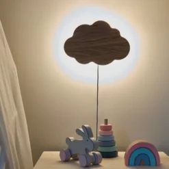 Sky LED vegglampe 24cm brun