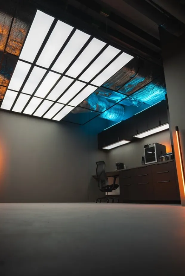 Slim LED panel 120cm hvit