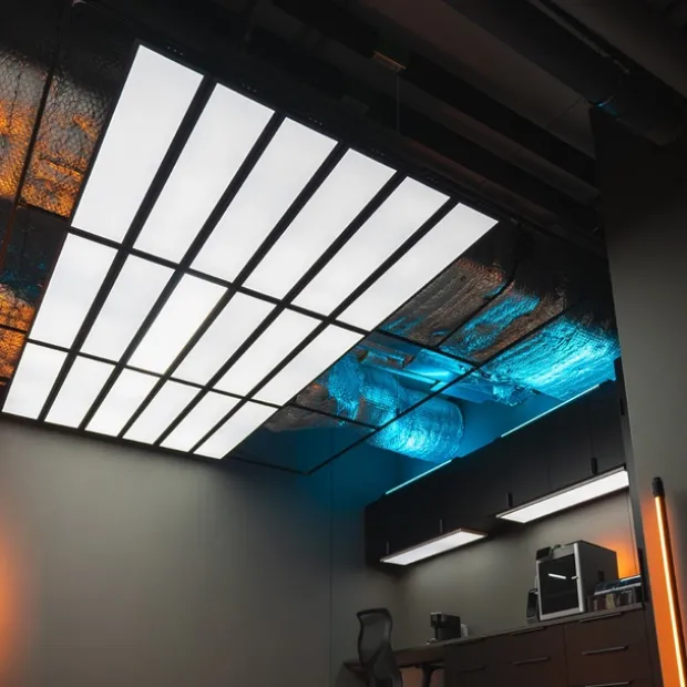 Slim LED panel 120cm hvit