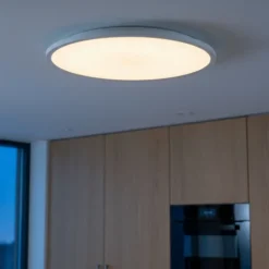 Slim LED plafond taklampe IP44 54cm hvit