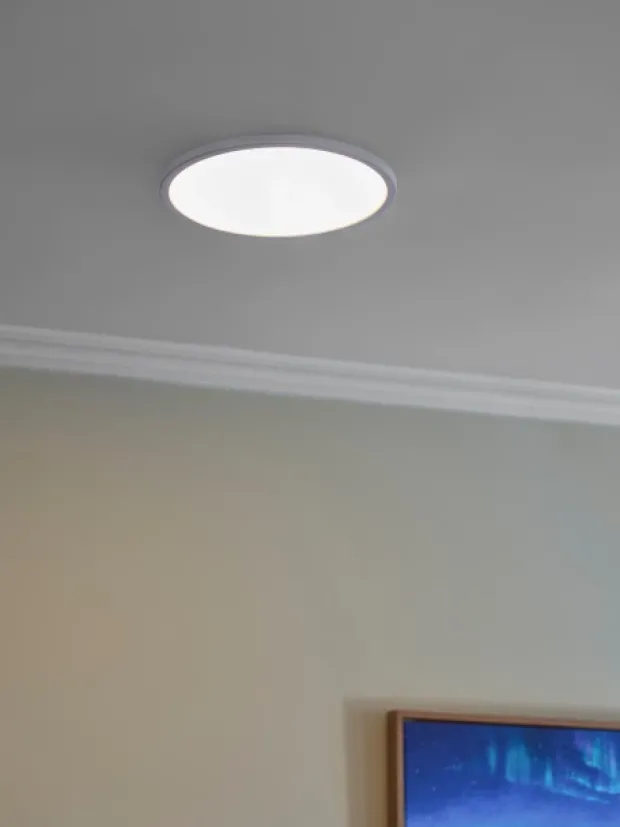 Slim LED plafond taklampe IP44 29cm hvit
