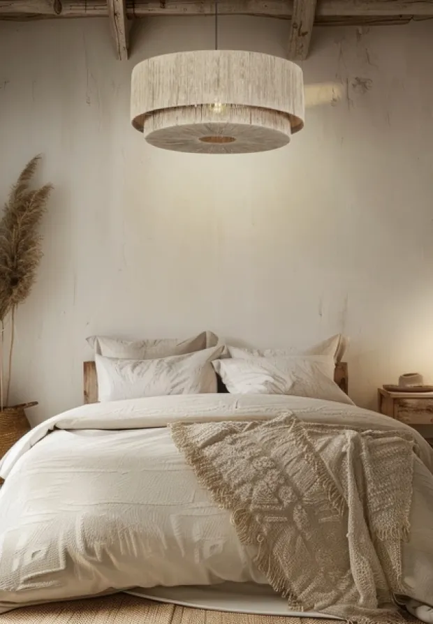 Smilla taklampe 60cm beige