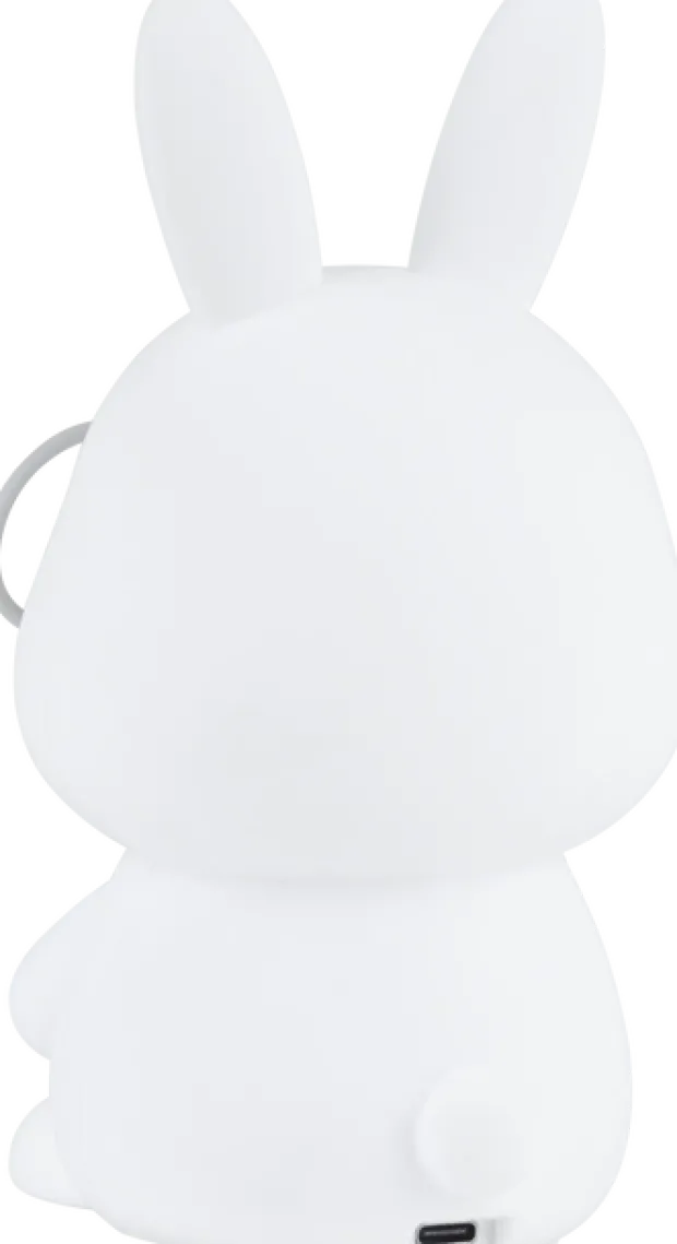 Soft Kanin LED oppladbar bordlampe 16cm hvit
