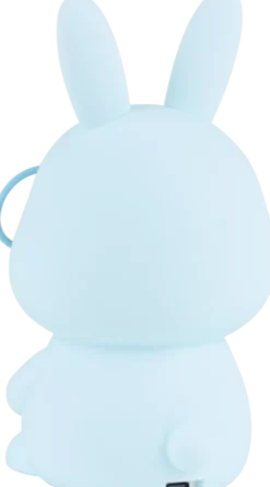 Soft Kanin LED oppladbar bordlampe 16cm blå
