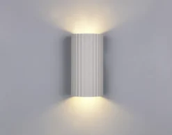 Soka vegglampe 2lys 18cm grå