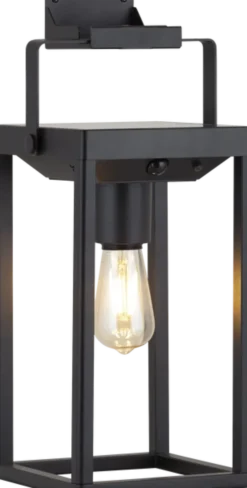 Solar Bluebell oppladbar utelampe lykt IP44 sort