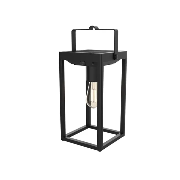 Solar Bluebell oppladbar utelampe lykt IP44 sort
