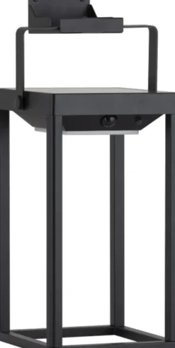 Solar Hailey oppladbar utelampe lykt IP44 sort