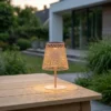 Solar Lise utelampe bord IP44 21cm fersken