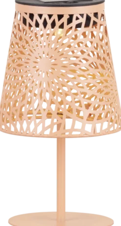 Solar Lise utelampe bord IP44 21cm fersken
