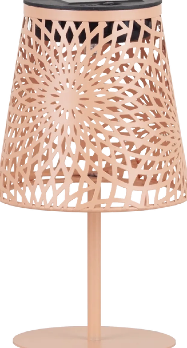 Solar Lise utelampe bord IP44 21cm fersken