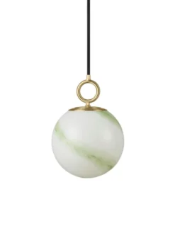 Stockholm pendel 18cm marble green
