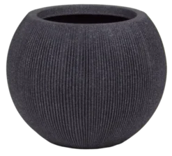 Stone blomsterpotte 37cm sort