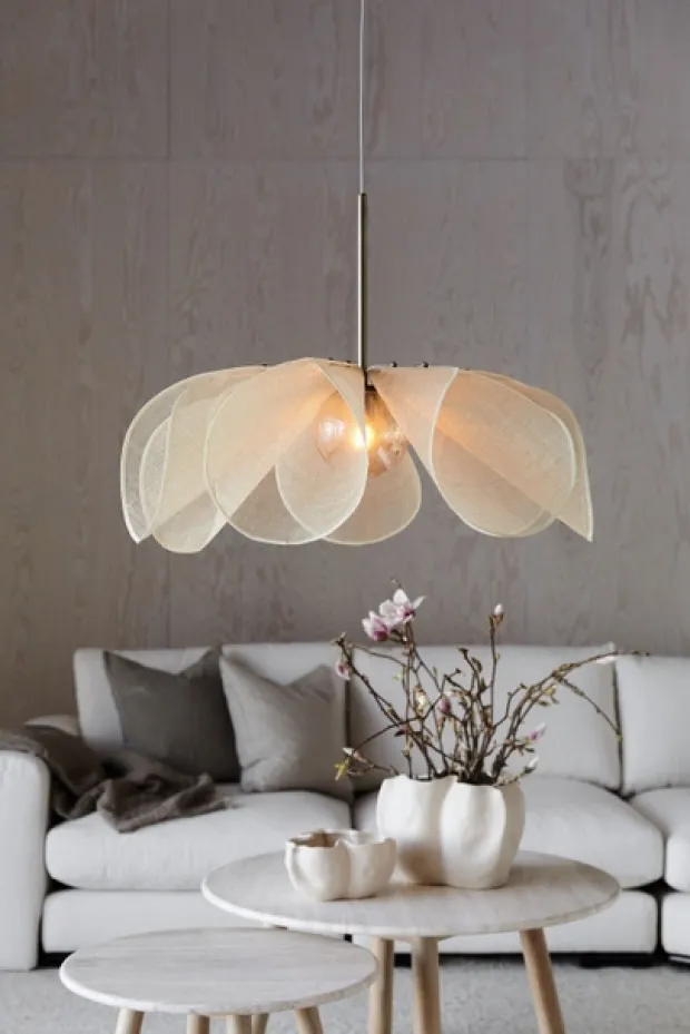 Styrka taklampe 75cm natur