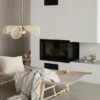 Styrka taklampe 63cm natur