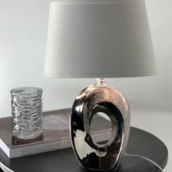 Taba bordlampe 52cm sølv
