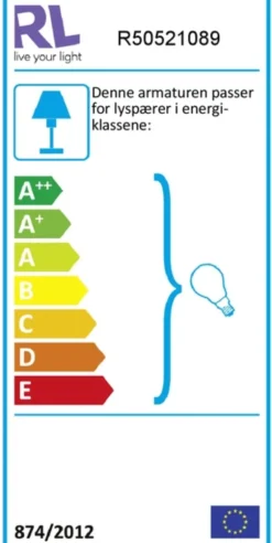 Taba bordlampe 52cm sølv