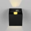 Talent LED oppladbar vegglampe IP44 10cm sort