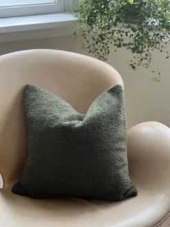 Teddy Boucle putetrekk 45cm grønn