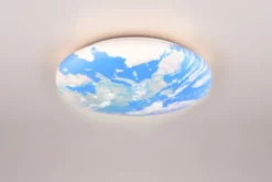 Terra LED plafond taklampe 37cm blå
