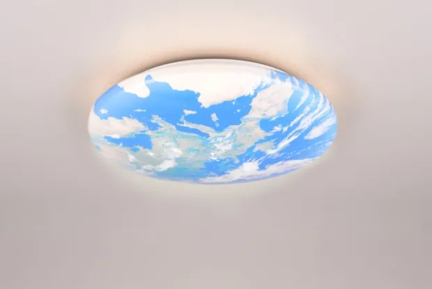 Terra LED plafond taklampe 37cm blå