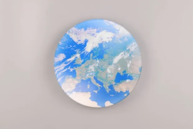 Terra LED plafond taklampe 37cm blå