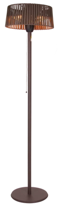 Terrassevarmer Oslo gulv IP44 202cm 1500W brun