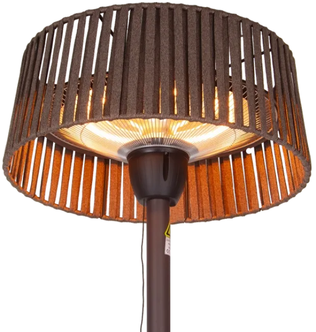 Terrassevarmer Oslo gulv IP44 202cm 1500W brun