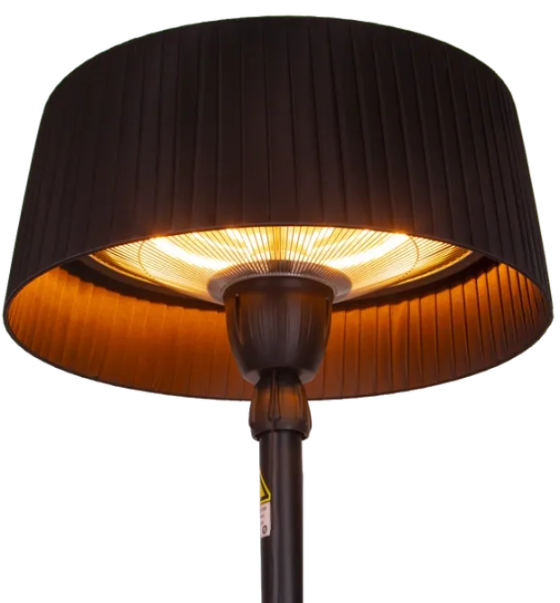 Terrassevarmer Oslo gulv IP44 teleskop 1500W sort
