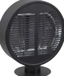 Terrassevarmer rund 1000W IP54 40cm sort