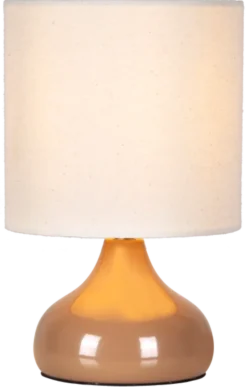 Thilde bordlampe med skjerm 24,5cm beige