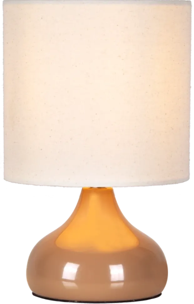 Thilde bordlampe med skjerm 24,5cm beige