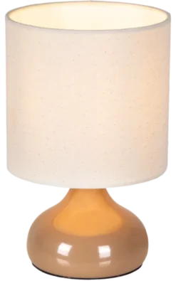 Thilde bordlampe med skjerm 24,5cm beige