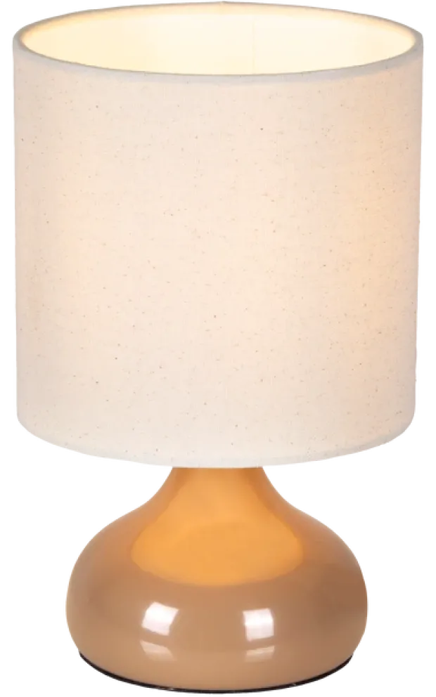 Thilde bordlampe med skjerm 24,5cm beige