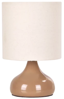 Thilde bordlampe med skjerm 24,5cm beige