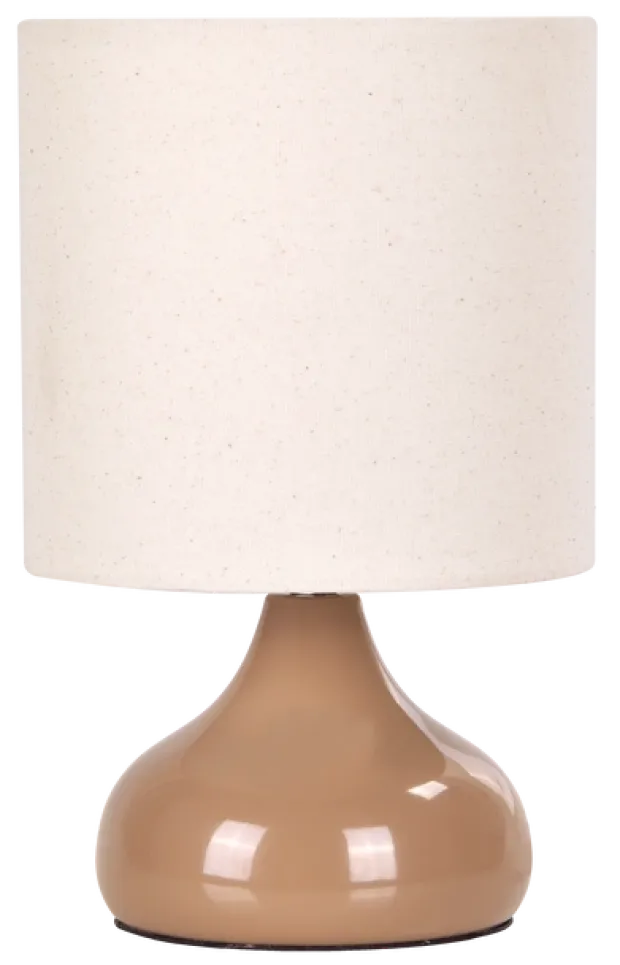 Thilde bordlampe med skjerm 24,5cm beige