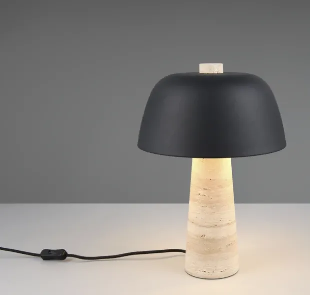 Timba bordlampe 42cm sort