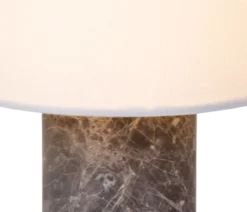 Tingeling marble oppladbar bordlampe 20cm grå