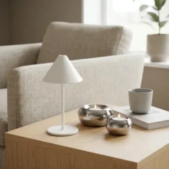 Tira LED oppladbar bordlampe 20cm beige