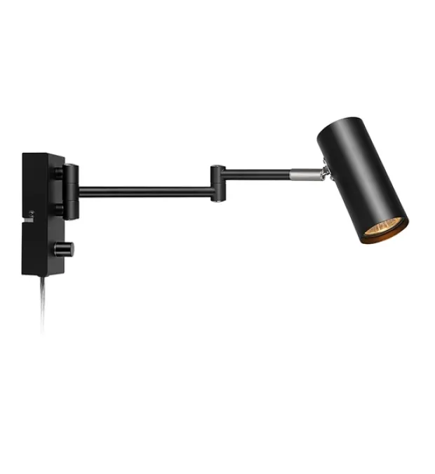 Torino leselampe vegg 16cm sort