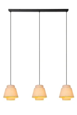 Tribute taklampe rekke 3lys 120cm beige