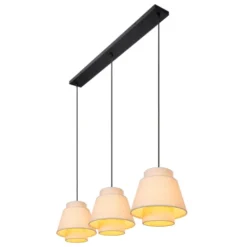 Tribute taklampe rekke 3lys 120cm beige