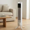 Tårnvifte med fjernkontroll 45W 80cm hvit