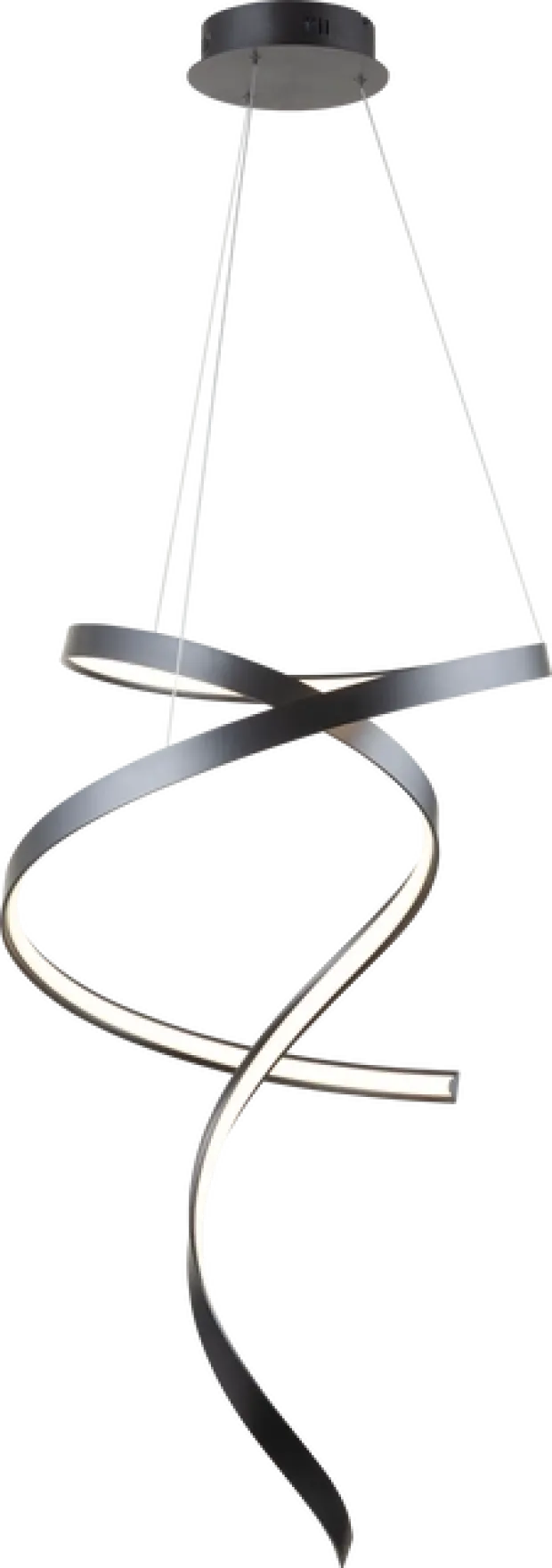 Twister Tall LED taklampe 60cm sort
