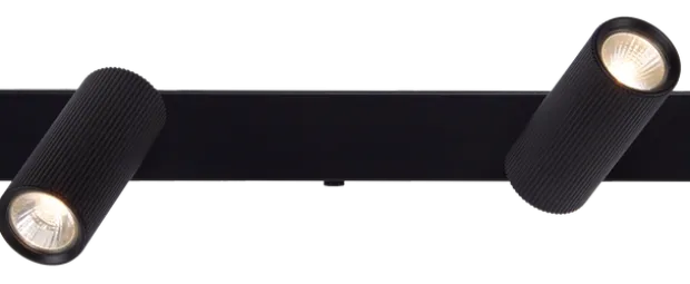 Tyr skinne 4lys 100cm sort
