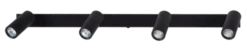 Tyr skinne 4lys 100cm sort