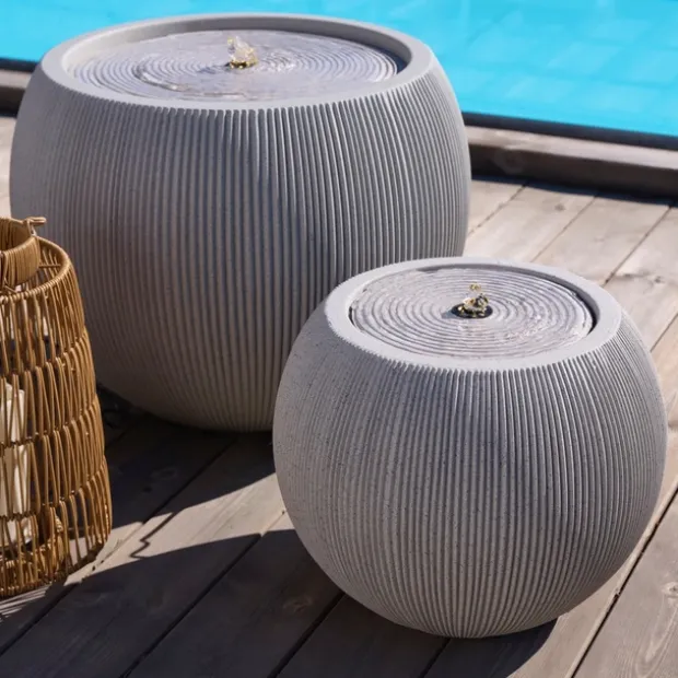 Vannfontene Stone IP44 37cm beige