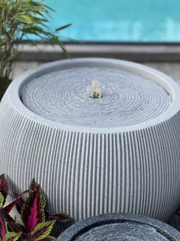 Vannfontene Stone IP44 53cm beige