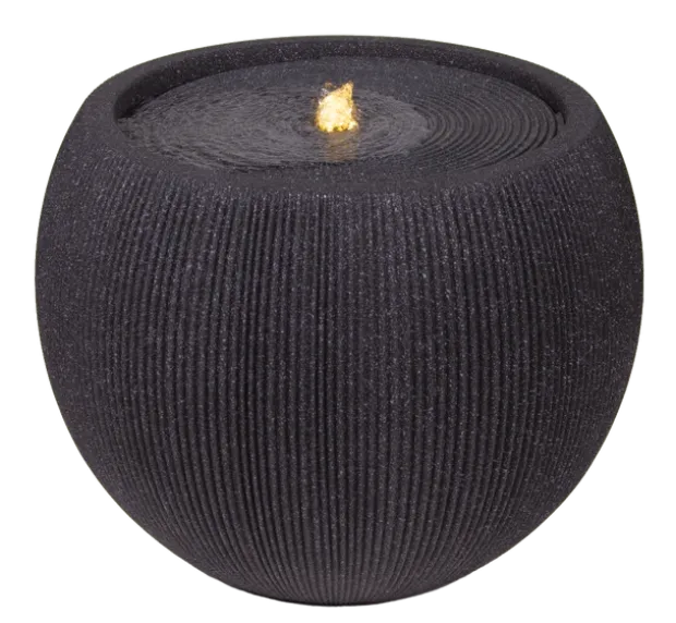Vannfontene Stone IP44 53cm sort